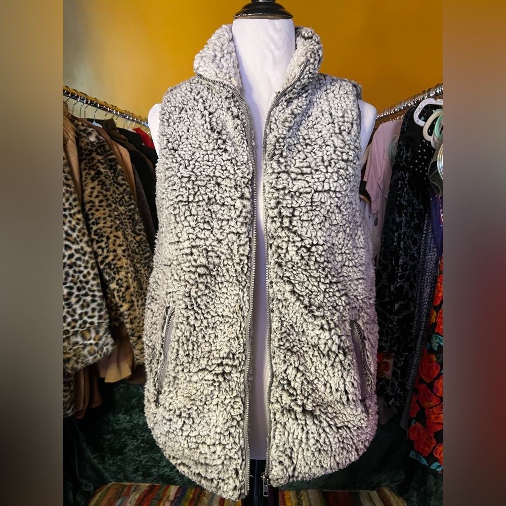 Gray super soft winter vest
